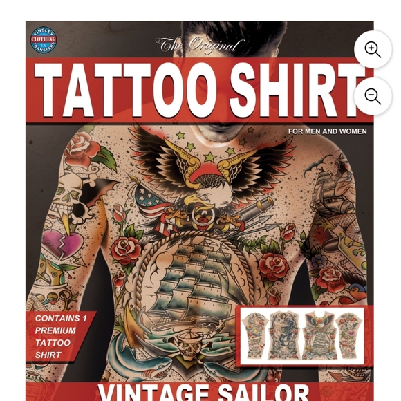 Tinsley transfers full tattoo shirt in Sailor s/m New Unisex - Picture 3 of 3